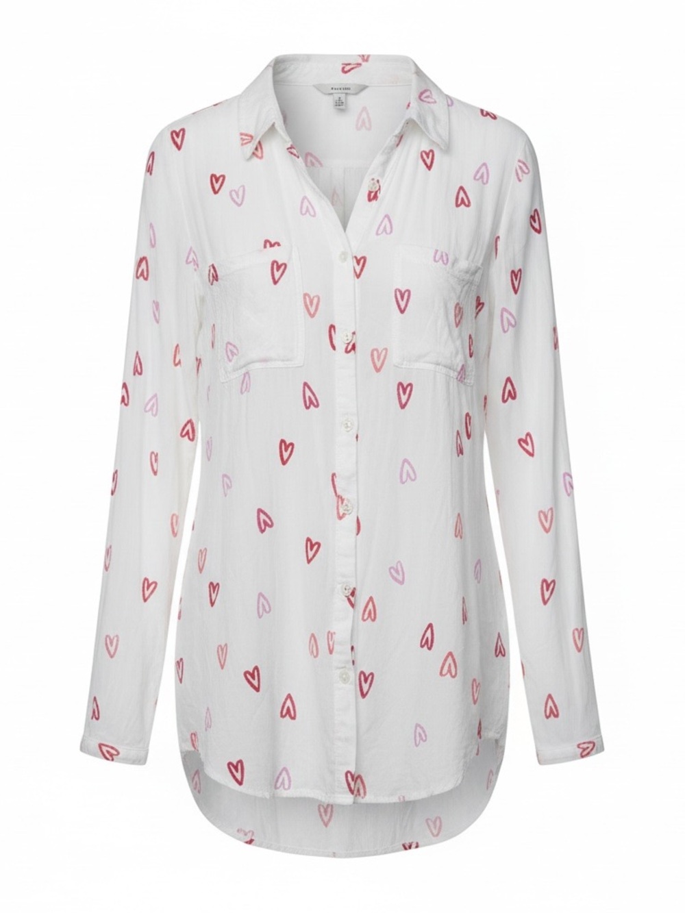 Joules Women’s Elvina Heart long sleeve button up blouse. Size 6